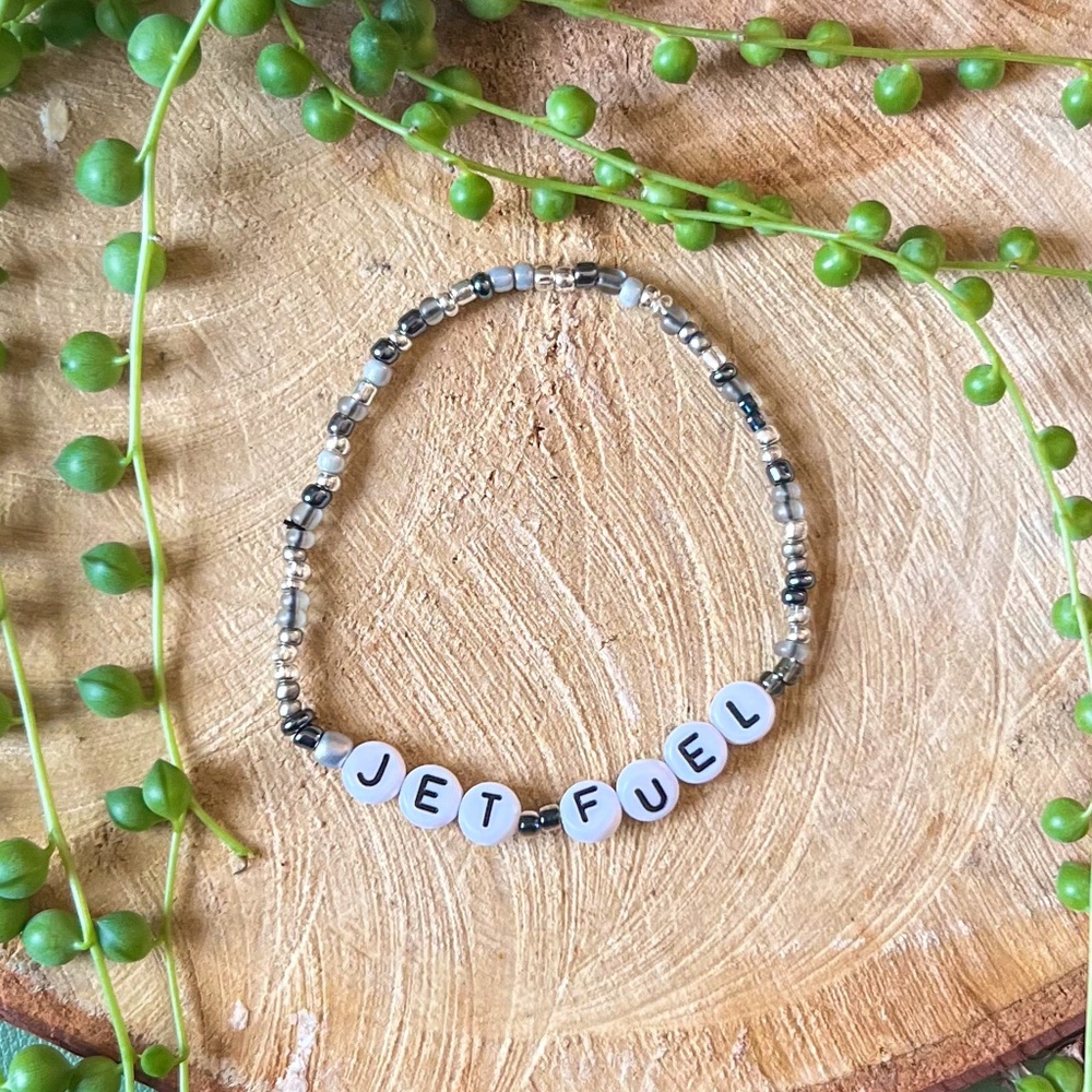 Jet Fuel | Mac Miller Inspired Bead Bracelet | Stretch Fit | Song Artist Tribute